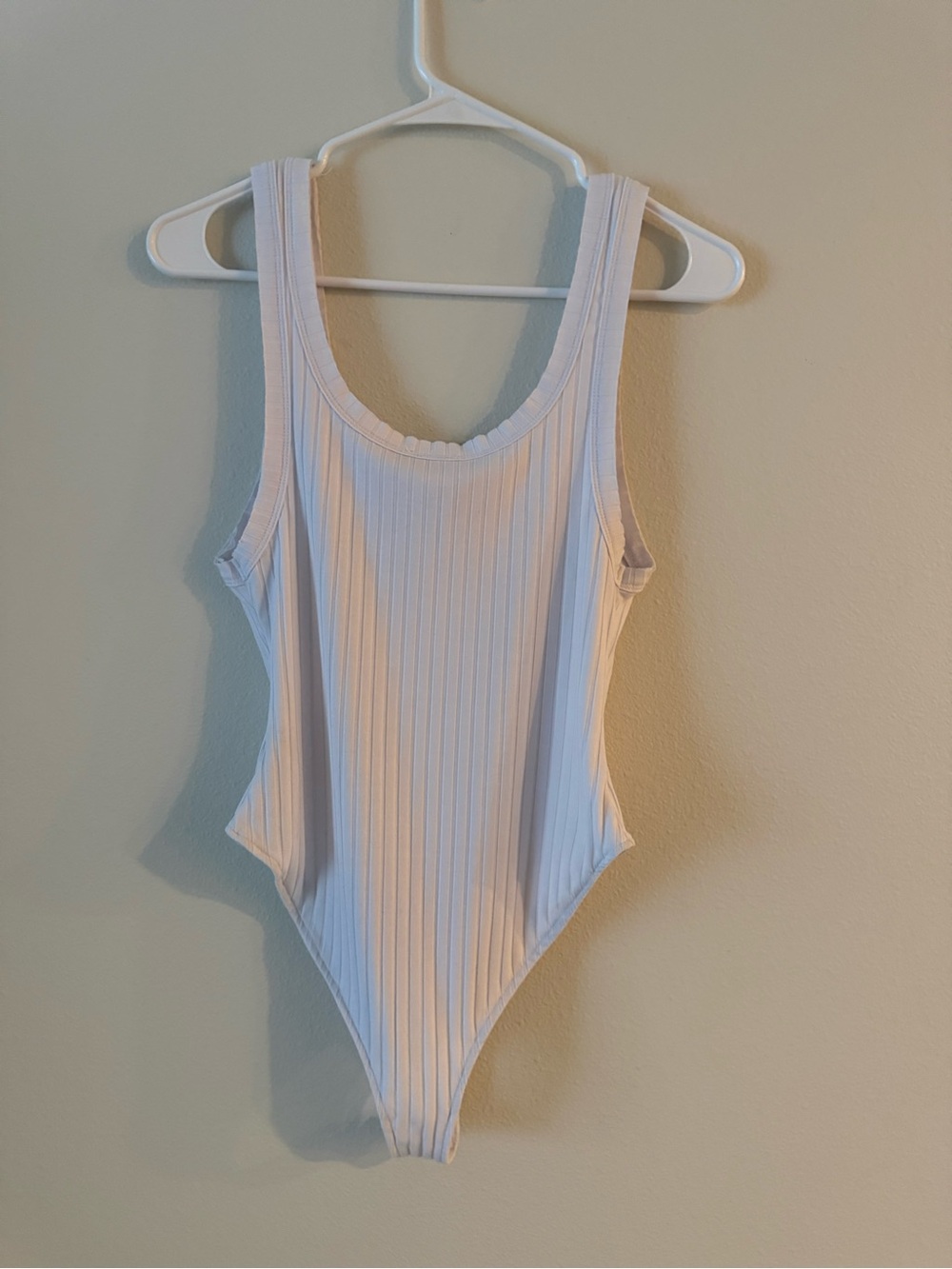 Free People White Ribbed Button-Front Kids One-Piece - Picture 2 of 4